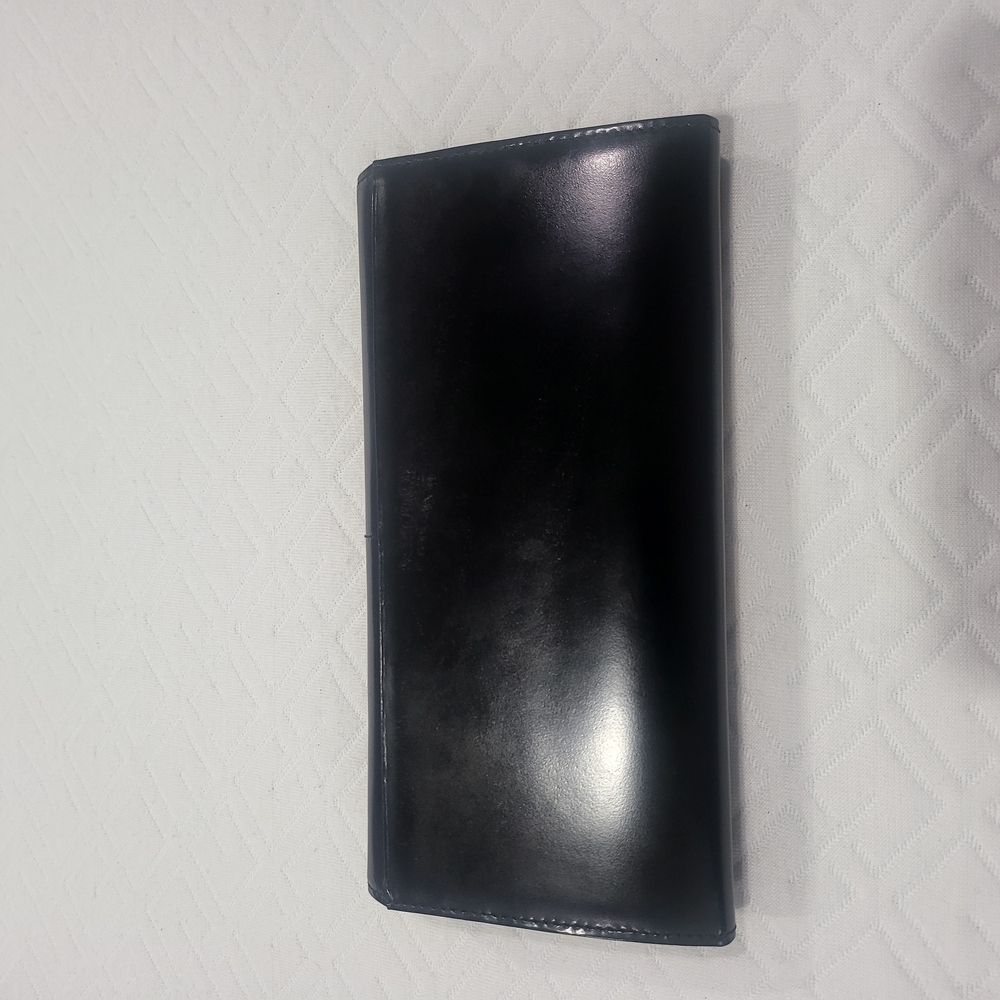Yves Saint Laurent Black Smooth Leather Paris Long Wallet - Picture 9 of 11